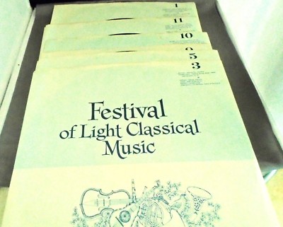 FESTIVAL OF LIGHT CLASSICAL MUSIC VINTAGE MULTI ALBUMS | eBay