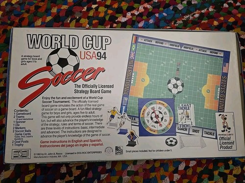 WORLD CUP USA 94 SOCCER Strategy Board Game Officially Licensed RARE Complete - Picture 5 of 6