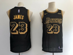 lakers lebron jersey black