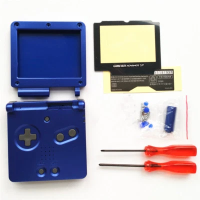 Funda Carcasa Azul Marino para GBA SP Gameboy Advance - Colores Botones Opcionales