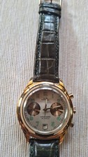 Cronografo Meccanico CAPITAL mod. Kaki 28 JEWELS oro acciaio oversize 42 MM
