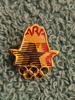 Olympics Pin 1984 Los Angeles LA Olympic Games ARA Services