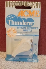 Acme Whistles Thunderer # 660 White  Official Referee Whistle Made in England.