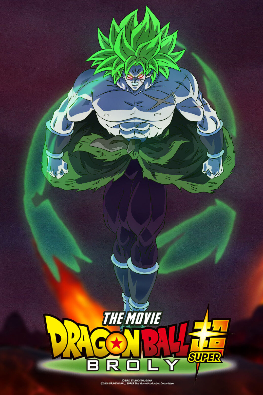 Poster com os personagens de Dragon Ball Super: Broly