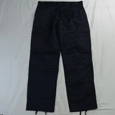 US Military Tactical Large x 32 Navy Blue Flat Front Mens Cargo Pants