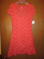 NWT Free People Urban Outfitters M Coral Dress Undrarms19" Lngth35" Ret$128