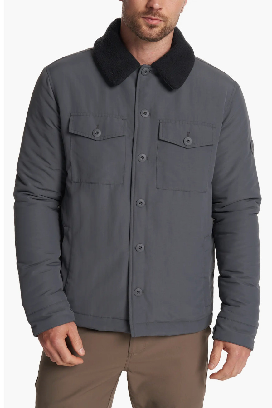 NEW Vuori Men’s Monterey Insulated Jacket Coat Charcoal Size M Please Read image 10