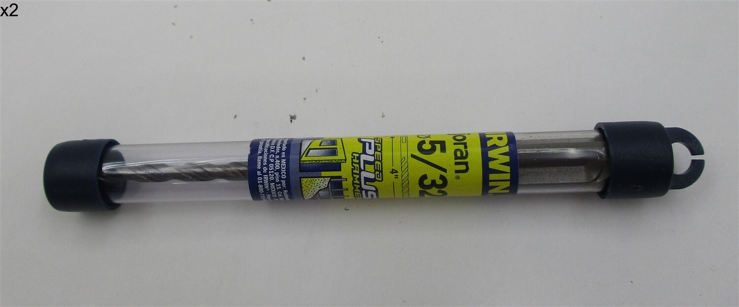 Irwin 5/32″ Diam, SDS-Plus Shank, Carbide-Tipped Rotary & Hammer Drill Bit, X2
