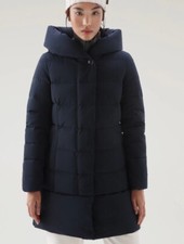 Woolrich Puffy Prescott Parka Navy Blue Size M Rrp £685