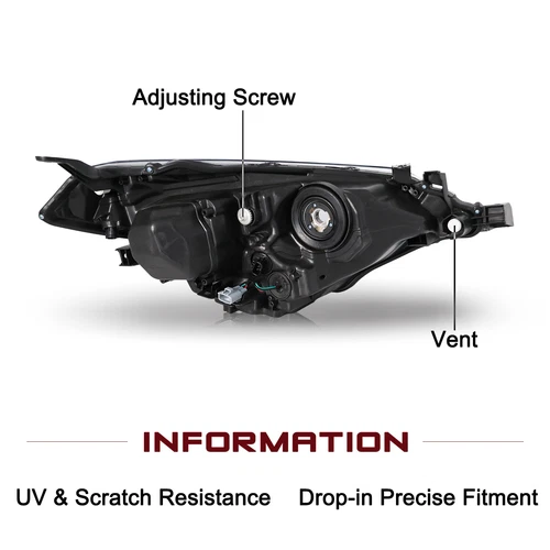 For 2014 2015 2016 Toyota Corolla Headlights Assembly 14-16 Headlamps Left+Right - Bild 9 von 16