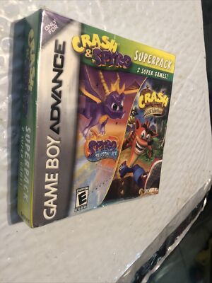Crash and Spyro Superpack Game Boy Advance new Sealed GBA Outer