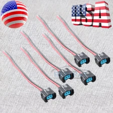 6PCS NEW Fuel Injector Connector Pigtails For Acura CL MDX NSX RL TL Saturn Vue