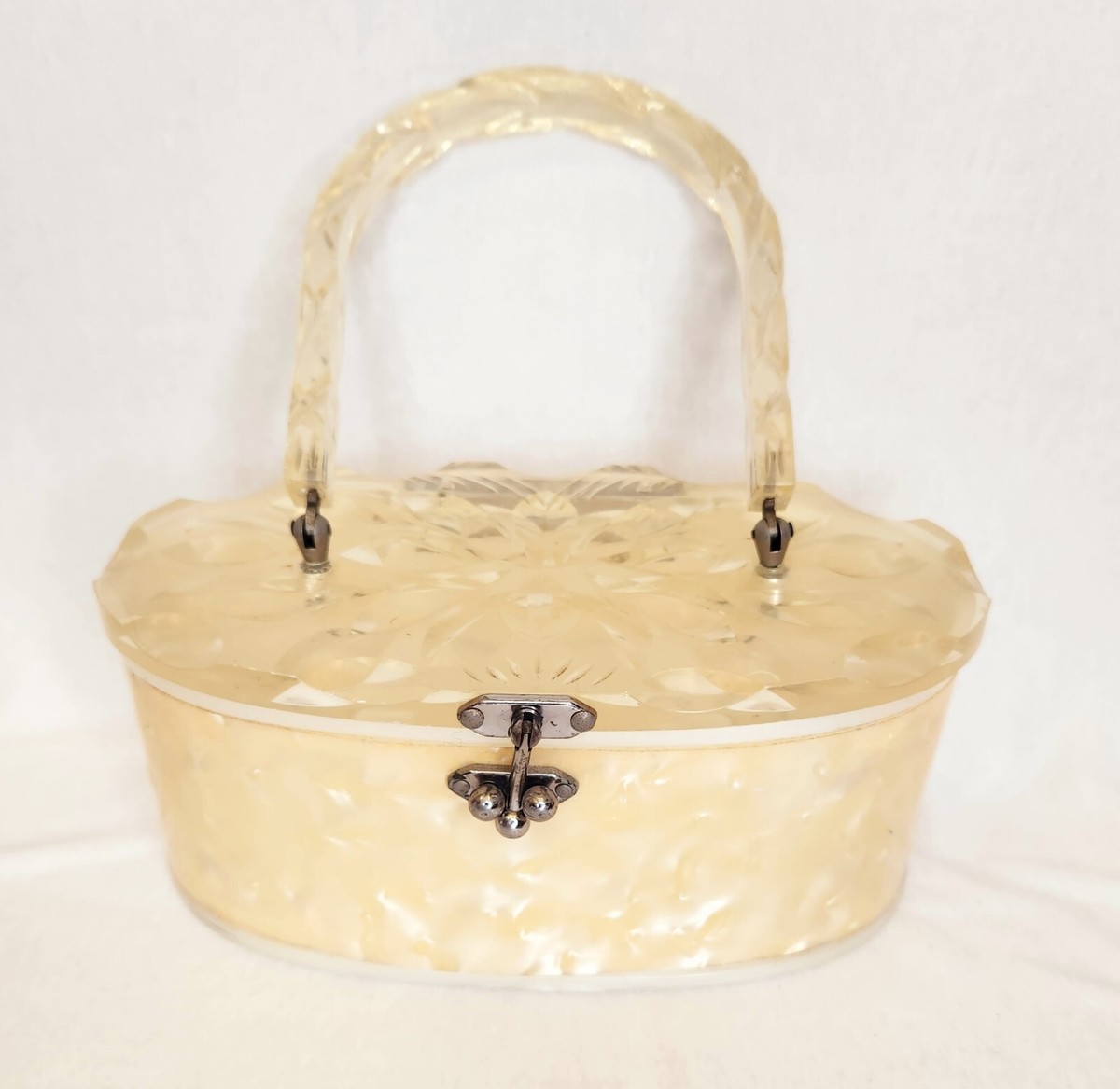 Vintage Yellow Rose Lucite 1950 Rare Barrett. 1950s  main image 4