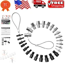 26-Piece Thread Gauge Set for Quick Verification of 14 Inch & 12 Metric Sizes