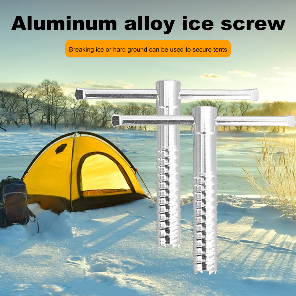 AU Ice Fishing Tent Screw Metal Universal Screws Pegs for Camping