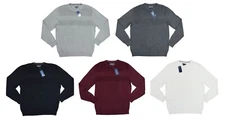 Club Room Textured 100% Cotton Crew Neck Pullover Men's Sweater NWT