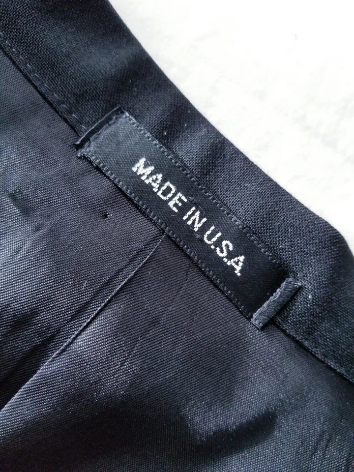 Chaqueta Abrigo Cola Blazer 43R Años 60 Vintage Pico Solapa Falda Negro Esmoquin Cena Foto 4 de 4