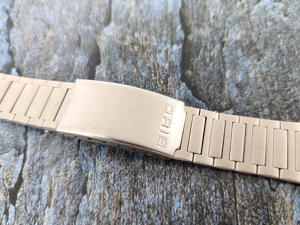 Nos Rare vintage oris Bracelet 20 mm straight end pieces Unique 4. - Image 3 of 3