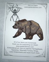 Lovely Grizzly Brown Bear Iron On Patch Applique on sale Lovely Grizzly Brown Bear Iron On Patch Applique on sale
