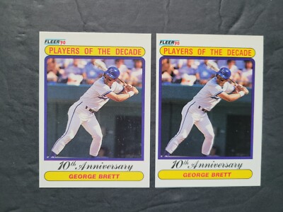 GEORGE BRETT Error & Correct Card #621 Players of Decade Hitting