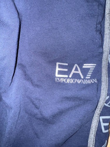 Emporio Armani EA7 Sport Suit Hoodie and Pants Boys Blue 12 Y - Picture 8 of 11