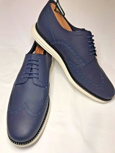 cole haan blue leather shoes
