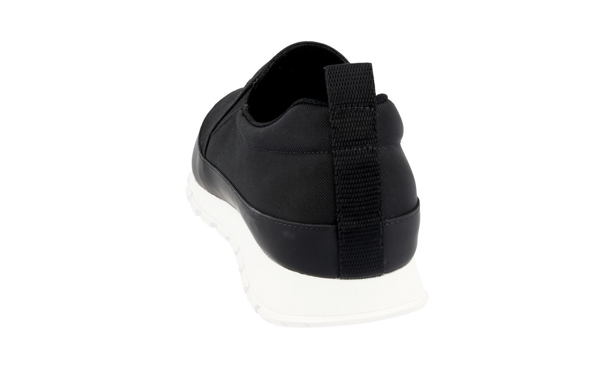 極美品 SS1990's PRAD SPORT ARCHIVE SNEAKER AUTH LUXURY PRADA SNEAKERS SLIP-ON SHOES 4D2991 BLACK NEW US