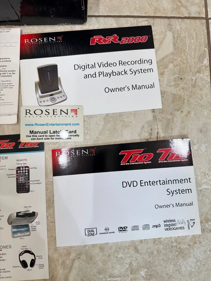 Rosen RVR 2000 Digital Video Recording and Playback System 20 GB Docking Station - Image 3 of 4
