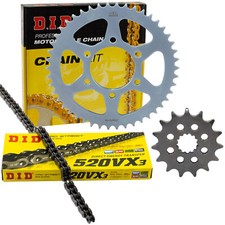 Kettensatz X-Ringkette DID 520VX3 f&uuml;r Kawasaki ER-6F ER-6N EX650 ER650 2006-2017