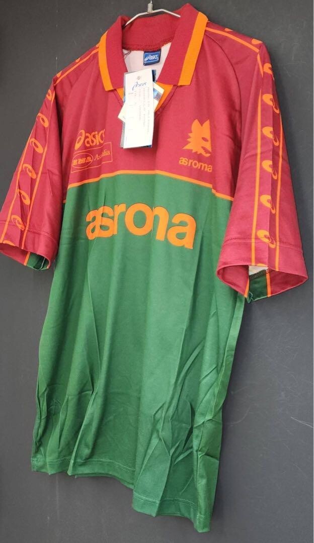 AS Roma 95/96 Vintage Training Shirt New w/ Tags Size L | eBay