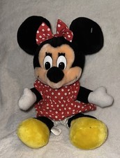 Disneyland Disney World Minnie Mouse 12" Plush Stuffed Animal Vintage 1970 s