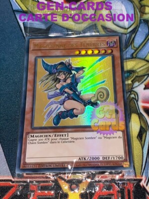 Carte Yu-Gi-Oh! En Métal – Magicienne Des Ténèbres (édition Limitée)