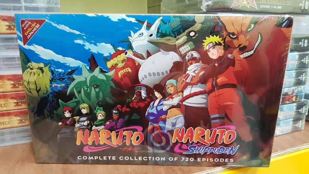 DVD Naruto Shippuden Vol 1-720 Complete Collection English Dub