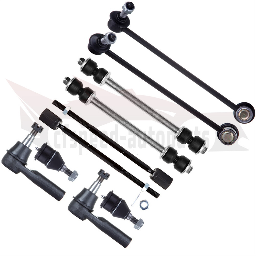 10pcs Front Suspension Kit for 1996-2007 Ford Taurus - Ball Joints, Tie Rods, Sway Bar Links