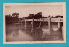 Libos, Le Pont: postcard, old postcard / Na
