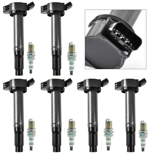 6PCS Ignition Coils + Spark Plugs For Toyota Sienna 20072015 3.5L