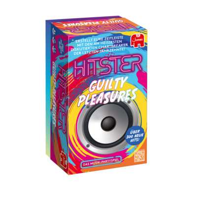 Jumbo Spiele 1110100378 Hitster    Guilty Pleasures, Partyspiel