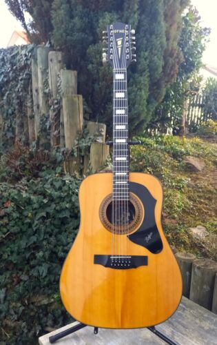 144. Western guitar, Höfner, 12 string guitar, 1973 vintage guitar, dreadnoug