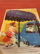 1973 BUGS BUNNY PORKY PIG JIGSAW PUZZLE 8 PIECES