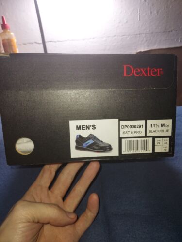 Dexter Men's SST8 Pro Black/Blue Bowling Shoes NEW Interchangeable LH and RH