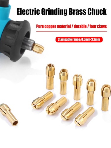 0,5 mm bis 3,2 mm Messingbohrer Spannfutter Spannfutter für Dremel Typ rotierende Werkzeuge - Bild 5 von 15