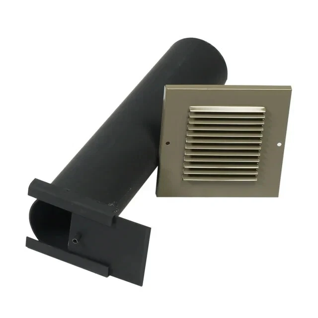Parotec Chimenea De Ventilación DN125 Para Tejas Braas – Taunus, Color RAL 8004 Rojo Ladrillo, Con Nivel De Burbuja