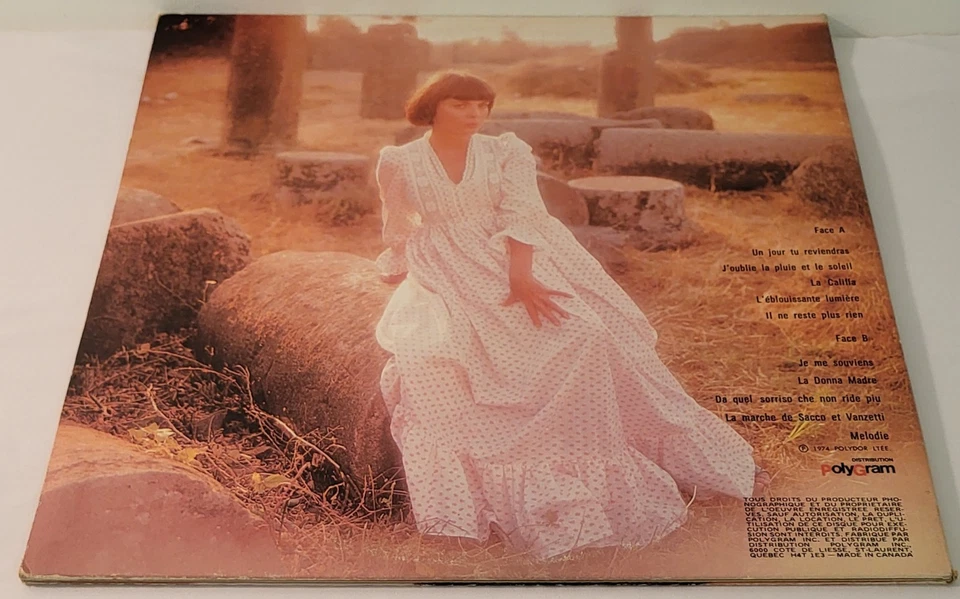 Mireille Mathieu Chant Ennio Morricone Vinyl LP Polydor 2490 126 Near Mint 1974 - Image 4 of 4