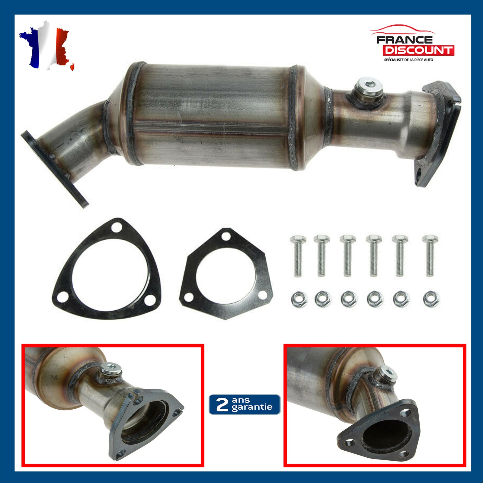 Catalyseur Audi A4 B6 A6 C5 pour remplacer une pièce usée avant le contrôle technique 130CV