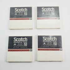 Lot of 4 Scotch Magnetic Reel-to-Reel RTR Tape 150 - 1/4  x 1800' New Sealed
