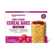 Fruit Grain Cereal Bars, Raspberry, 1.3 Oz, 8 Ct