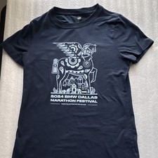 2024 BMW Dallas Marathon Festival Blue Graphic T-Shirt M RN149846