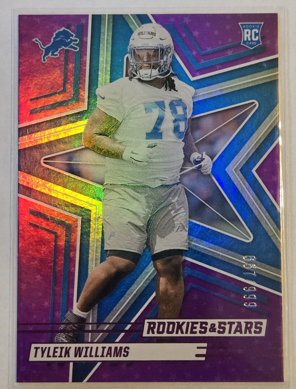 2025 Panini Rookies & Stars Rookies Tyleik Williams #192 Purple /999 RC COWBOYS