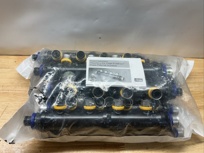 PUREFLOW® VIEGA 49004 PRESS MANIFOLD 4: CLOSED X ¾" X ½" Box 10  🔥NEW🔥…