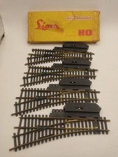 LIMA 40 3051 4 Scambi Manuali Sinistri 2 In  Box Scala H0 Tipo Lusso In Ottone